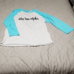 Zeta Tau Alpha baseball tee